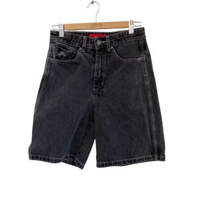 Worship Womens  Size 26 Denim Shorts Black  