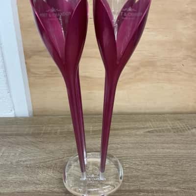 Moët & Chandon Tulip Glasses W/ Acrylic Base