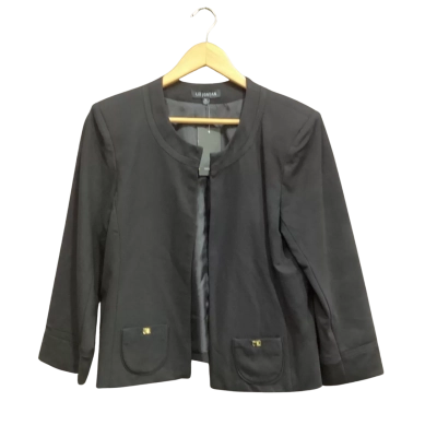 Liz Jordan Womens Black Blazer Size M