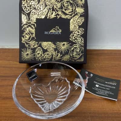 Rogaska crystal “Live, Love, Sparkle” dish