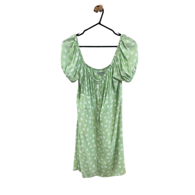 Ghanda Womens green floral dress Size M 