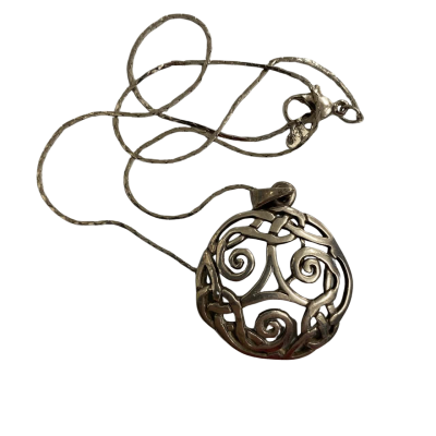  Womens Necklace Bali silver. Celtic design