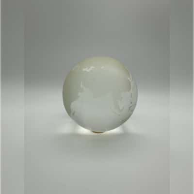 Etched Crystal Globe 