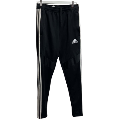 Adidas Mens  Size S Track Pants Black  / White 