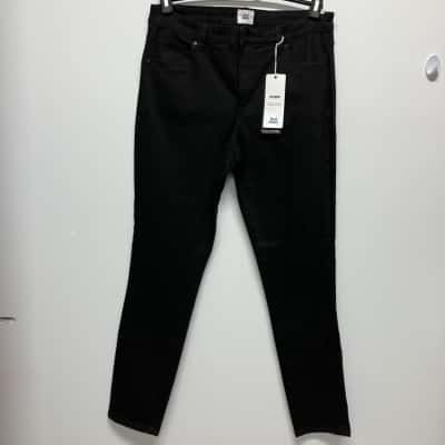 Just Jeans Women's  Size 14 High-Waisted Jeans / Skinny Jeans Black  
