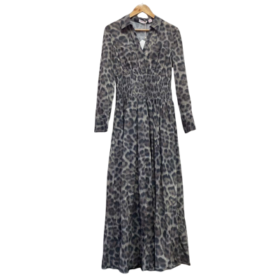 Sass & Bide Womens  Size M Maxi Dress Animal print / Grey RRP $490