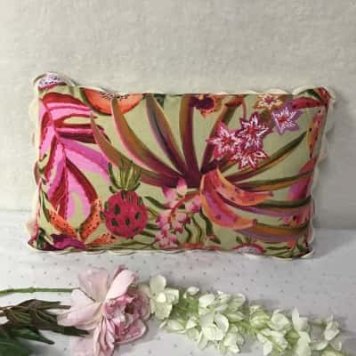 Adairs Decorative Tropical Fruit & Floral Pattern Rectangular Cushion