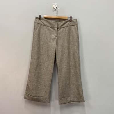  Cherrie Womens  Size 12 Capris Pants Beige / Brown 
