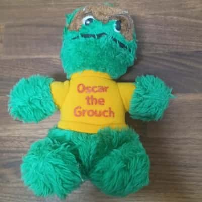 Vintage Oscar The Grouch - Sesame Street - Plush