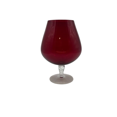 Large Red Glass Snifter
