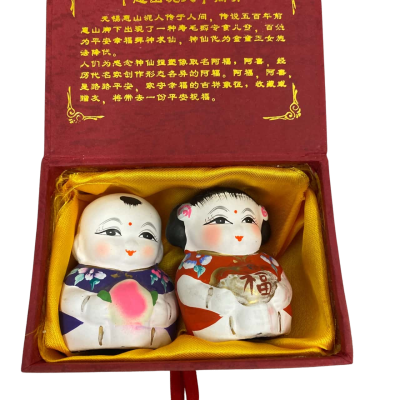 Handcrafted Huishan Chinese clay figurines 