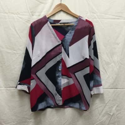 Liz Jordan Womens Size 18 Multicoloured Shirt