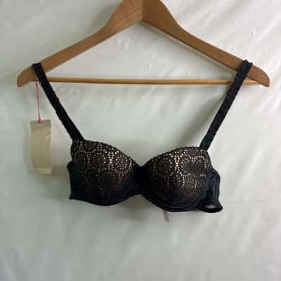 Stella McCartney Womens Size 12A Bralette Black / Nude BNWT