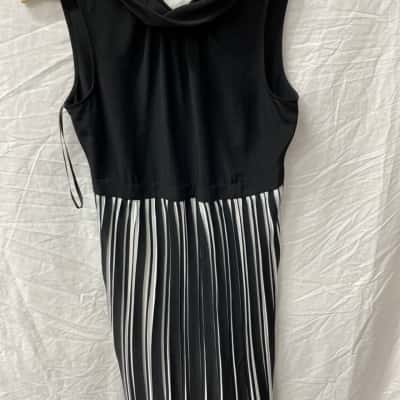 Karl Lagerfeld Womens  Size 12 Casual Dress / Cocktail Dress Black  / White 