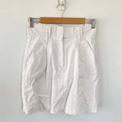 Sportsgirl White Mini Skirt Size 8