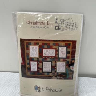 Christmas embroidery quilt pattern and fabric