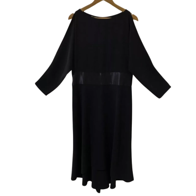 Carla Zampatti Womens  Size 14 Maxi Dress Black  