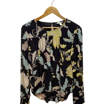 Country Road Womens  Size 12 Black Floral Top