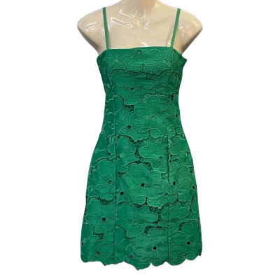Kookai Womens Size 6/8 Bodycon/Mini/Shoestring Strap Dress Green
