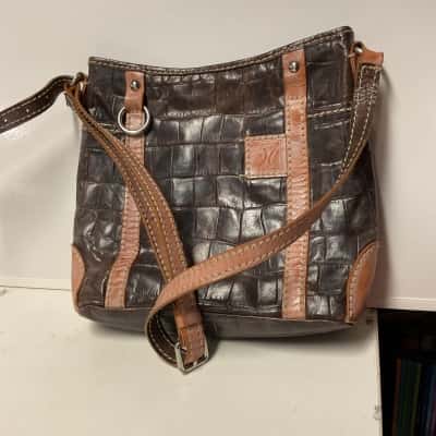  Womens double you branded Handbag Brown 