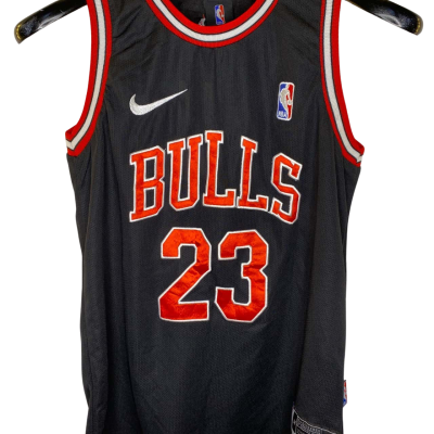 NBA / Nike Mens Michael Jordan Bulls Jersey Size 14 Black  / Red 