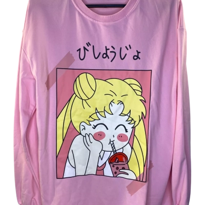 Luckyuu Womens  Jumper Size L Pink  