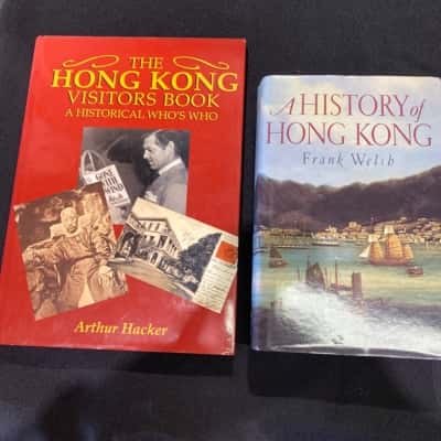 History of Hong Kong hard cover book in excellent condition and the Hong Kong visitor book