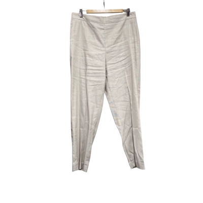 Trenery Womens  Size 12 Linen-blend Pants Beige 