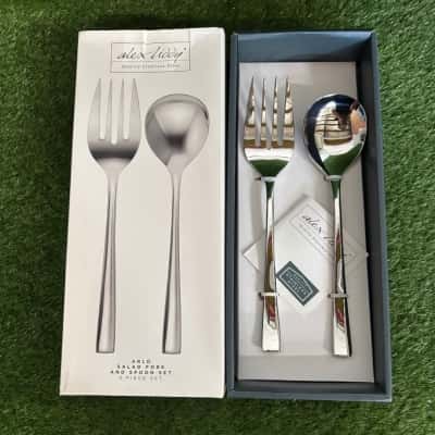 Alex Liddy Arlo Salad Fork and Spoon Set (New)