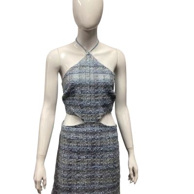 Bardot Womens  Size 14 Halter Neck Dress / Mini Dress Blue 