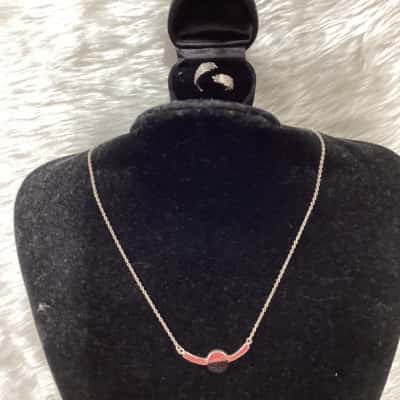  Womens Necklace / Ring Silver 