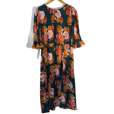 Review Womens  Size 14 Floral Dress Floral / Green 