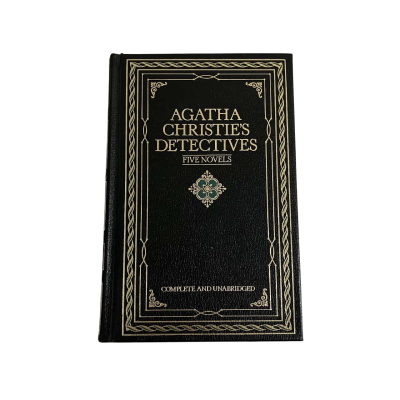 Agatha Christie’s detectives five novels genuine bonded leather book
