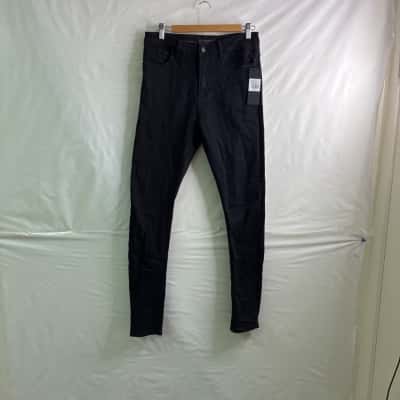 Saint Morta Mens Size 30 Super Skinny Jeans Black BNWT