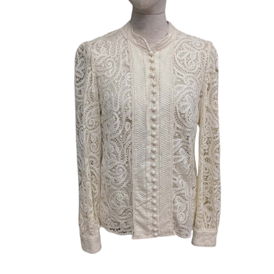  G.D.S Estella  Size L Long Sleeve Shirt Cream 