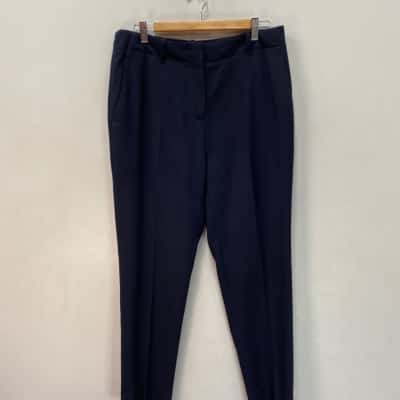 Saba Womens  Size 12 Straight Leg Pants Navy Blue 