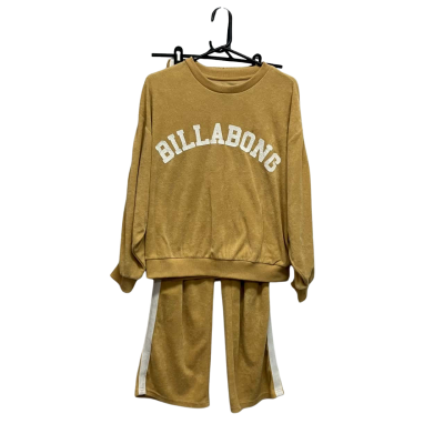Billabong Track Pants And Top Womens  Size 8 Brown 