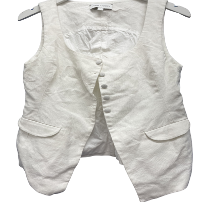 Womens  Size 10 Sleeveless Top Off White 