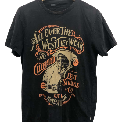 Levi's Mens  Size M Short Sleeve Shirt Black  