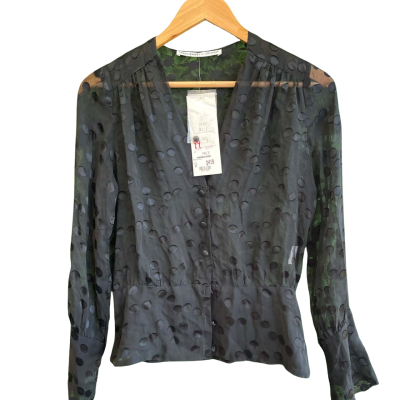 Bianca Spender / Carla Zampatti Womens  Size 8 Blouse Black  