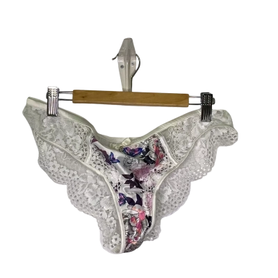 Bras N Things Womens  Size 12 Underwear Floral / Off White / Pink  / Purple 