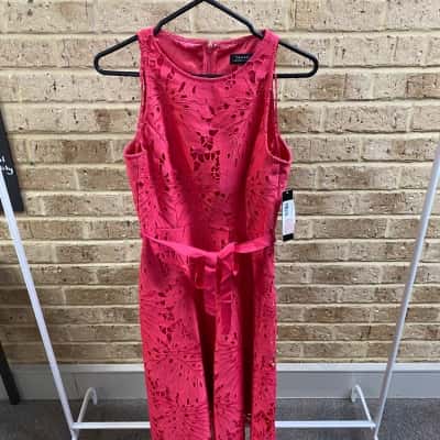 Tahari Womens watermelon dress Size 4 