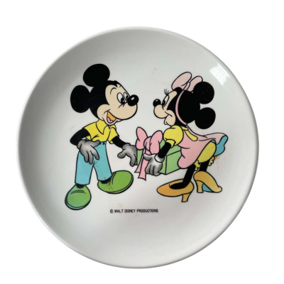 Walt Disney Mickey and Minnie Melotid plate
