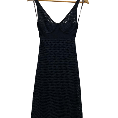 Camilla & Marc Size XS KNITTED Maxi / Sleeveless Dress  Black  RRP $650.00