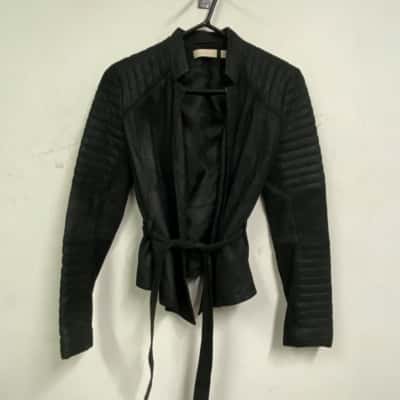 Sass & Bide Womens  Size 6 Leather Jacket / Open Jacket Black  