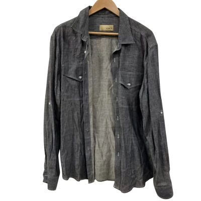 CMs Mens  Size L Checked Shirt Grey