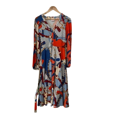 Leona Edmiston Womens  Size 10 Long Sleeve Dress Multicoloured 