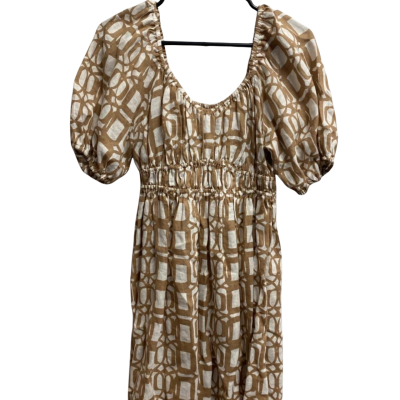 Seed Heritage Womens  Size 10 Babydoll Dress Brown / White 