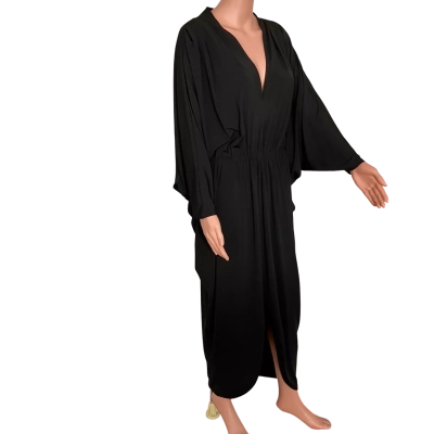 City Chic Womens  Size XS Long Sleeve Dress Black  