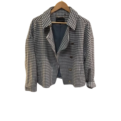 BNWT David Lawrence Mens  Size 8 Biker Jacket Checked RRP $299